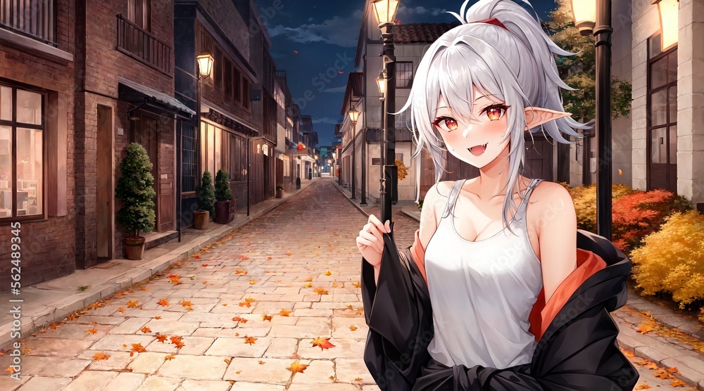 Fototapeta premium portrait of a woman in the city