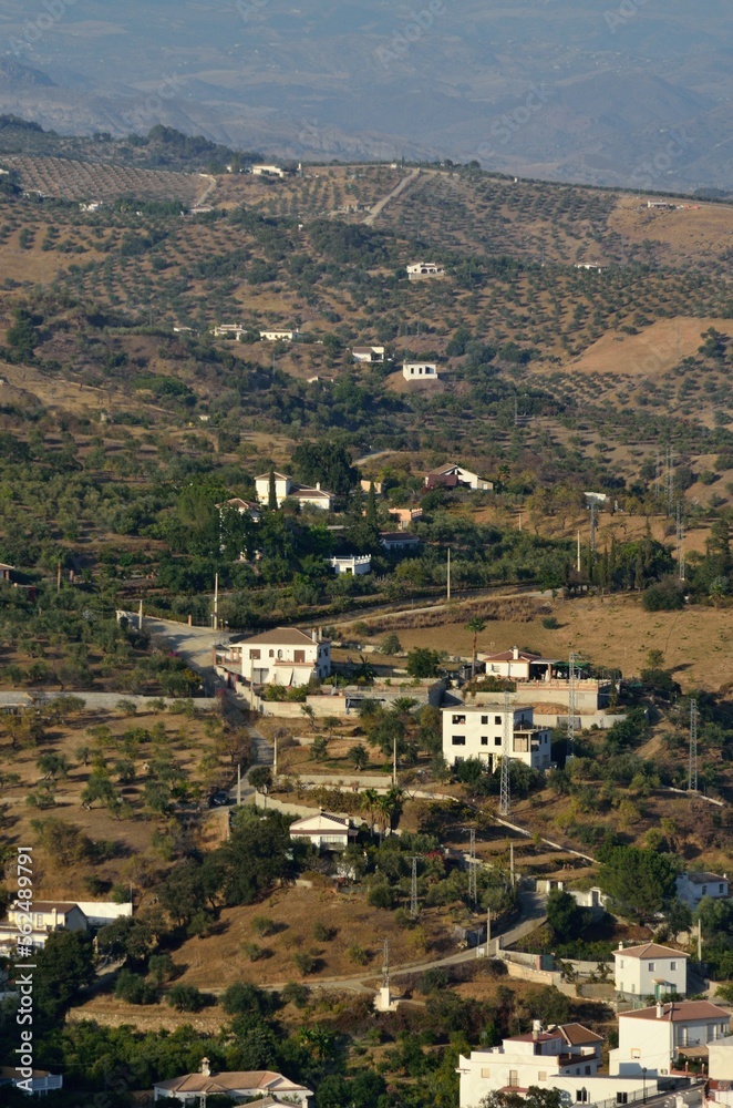 Fototapeta premium Vistas desde Tolox, Sierra de las Nieves