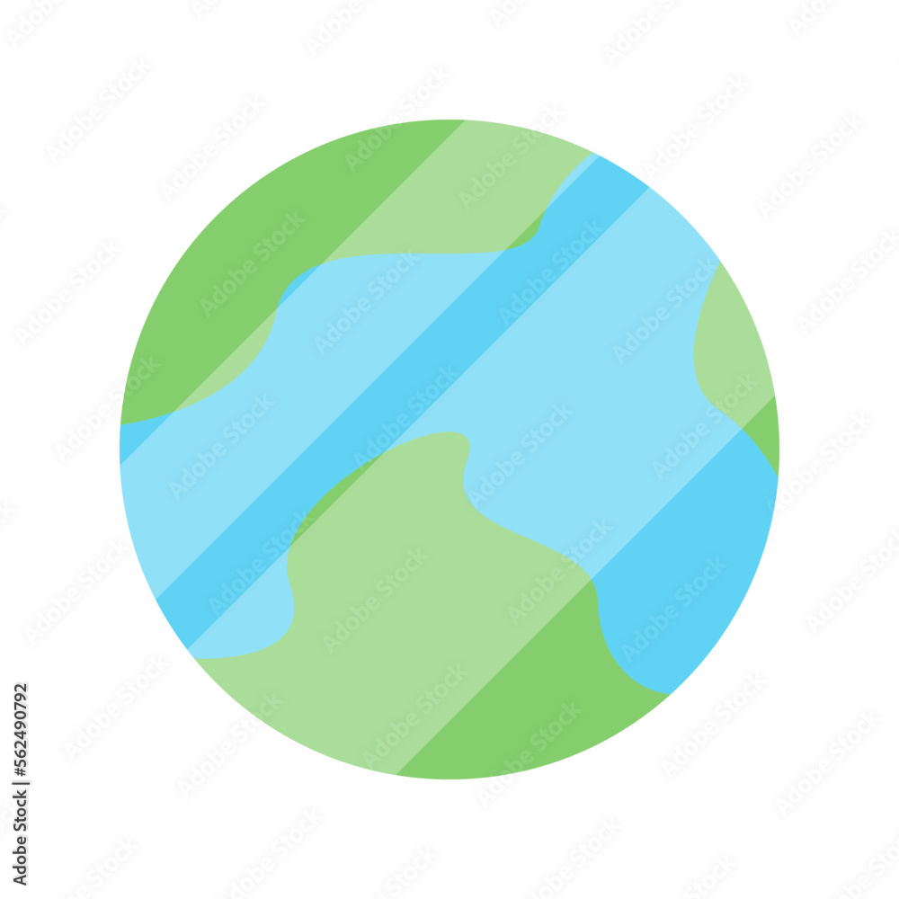 Planet earth vector icon. Round earth vector in flat style. Earth globe icon. Planet earth vector icon. Round earth vector in flat style. Earth globe icon.