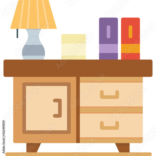 Bedside Table Icon