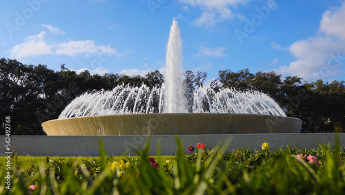 Water Fountain at Hermann Park in Houston, Texas