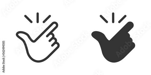 Snap of fingers icon. Like easy symbol. Vector illustration.