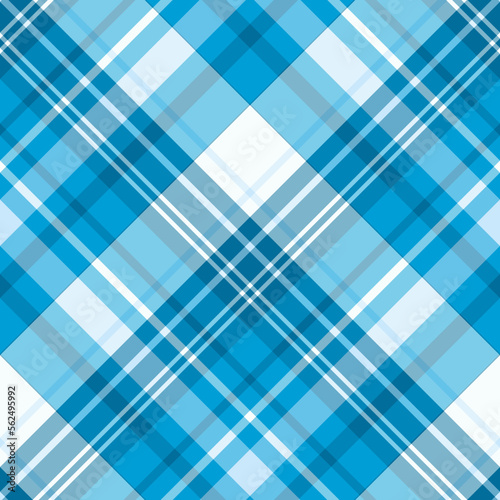 Seamless pattern in exciting blue colors for plaid, fabric, textile, clothes, tablecloth and other things. Vector image. 2
