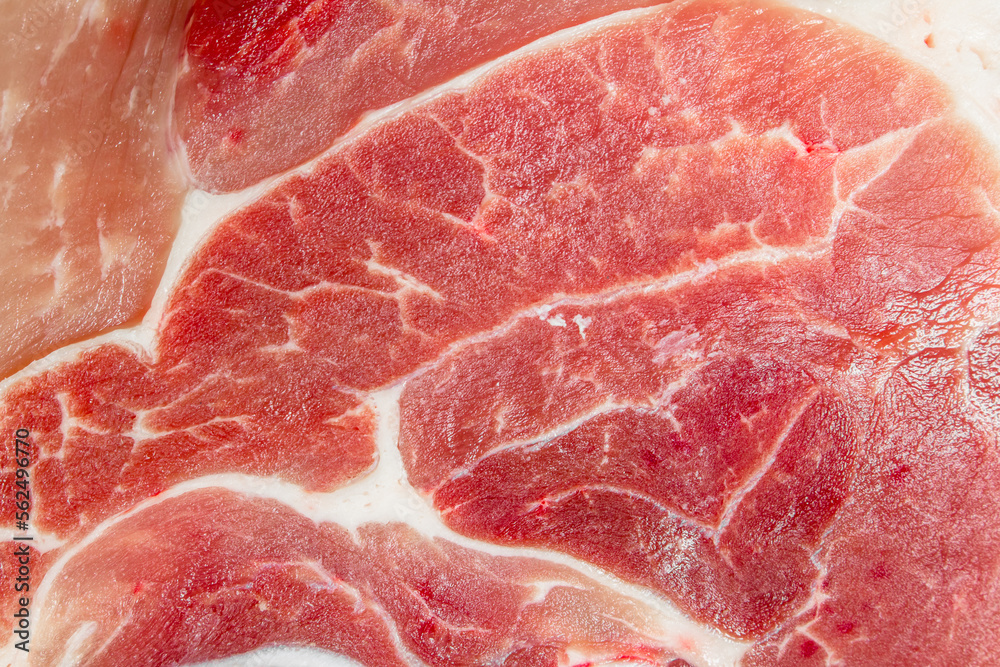 Texture of raw pork meat. Texture of raw pork meat.
