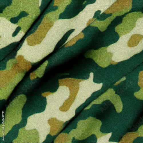 Seamless military camouflage pattern. Green camouflage fabric. Masking background tiles.