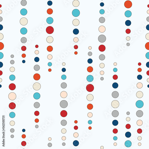 Seamless background with circles of different sizes