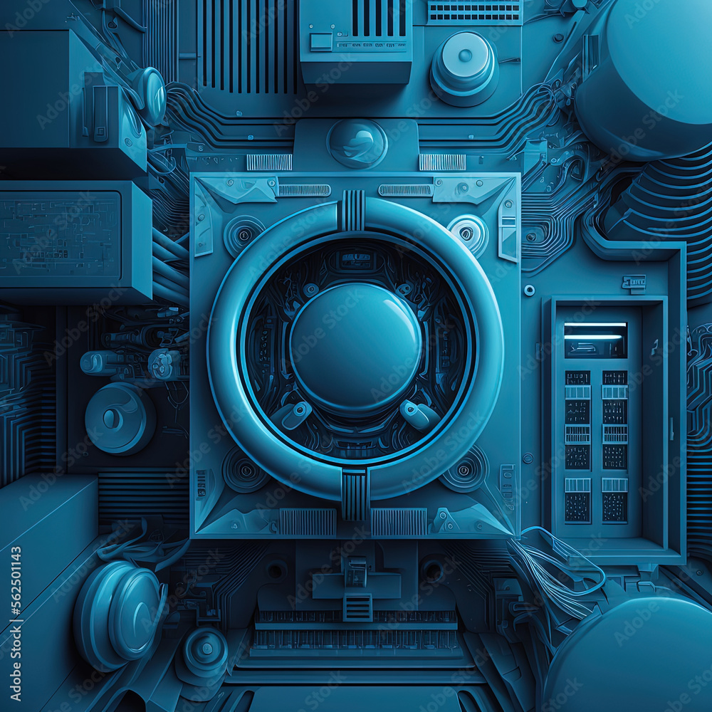 the engine of a car
