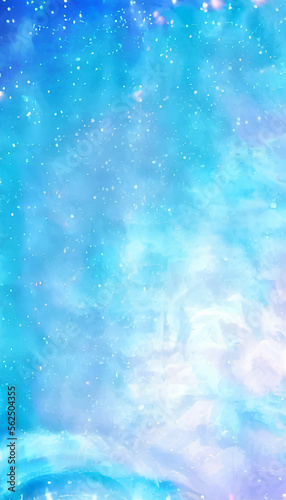 blue and white abstract decoration card banner concept design for holiday season cards, generative ai