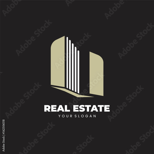 Real estate property building apartment vector logo template