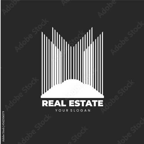 Real estate property building apartment vector logo template
