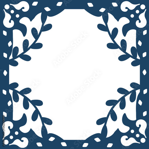 Frame with decorative elements ornaments.