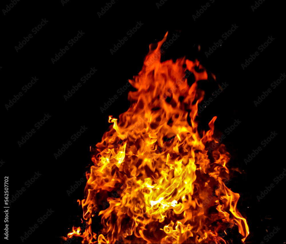Obraz premium fire on black