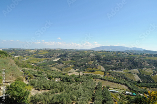 La plaine d'Héraklion vue depuis Voutès en Crète
