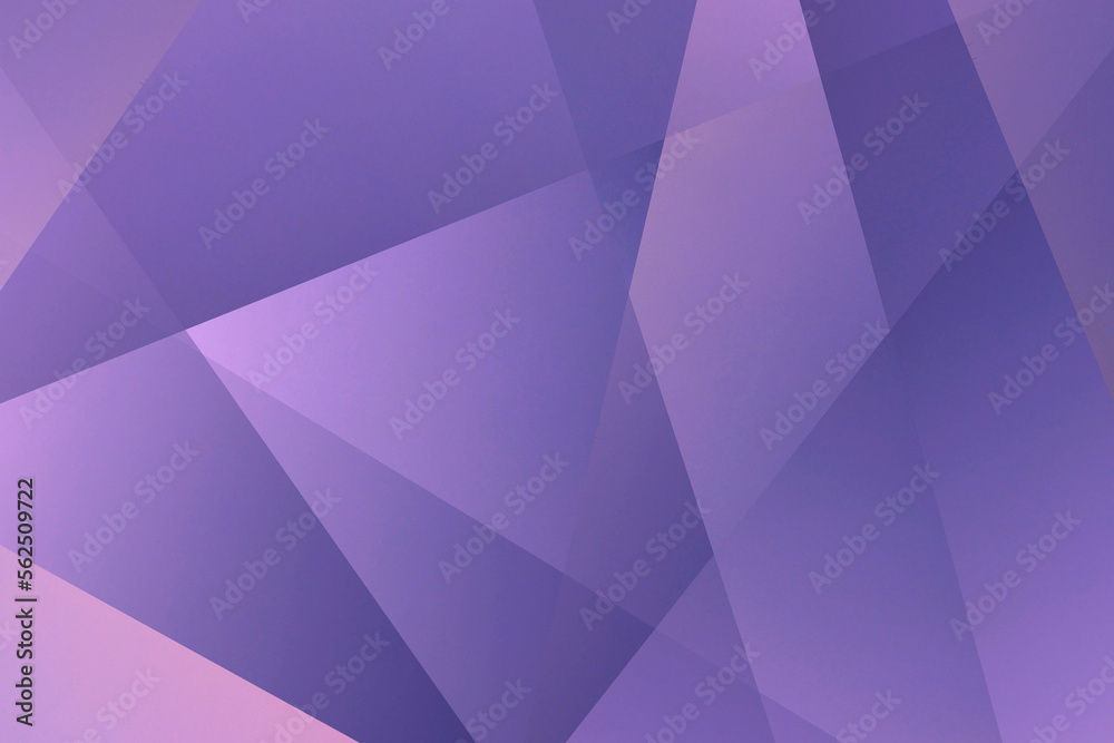 Fototapeta Light purple pink abstract background. Geometric shapes. Triangles, squares, lines, stripes. Gradient. Lilac color.