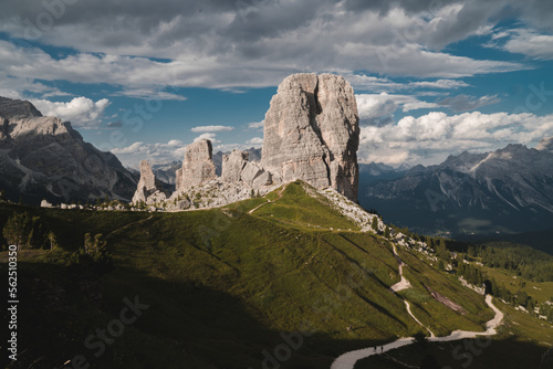 Wallpaper Mural Cinque Torri mountains in the Dolomites. Incredible limestone rock formation in the Alps of Italy. Torontodigital.ca