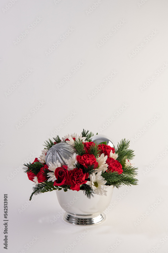 holiday flower arrangement