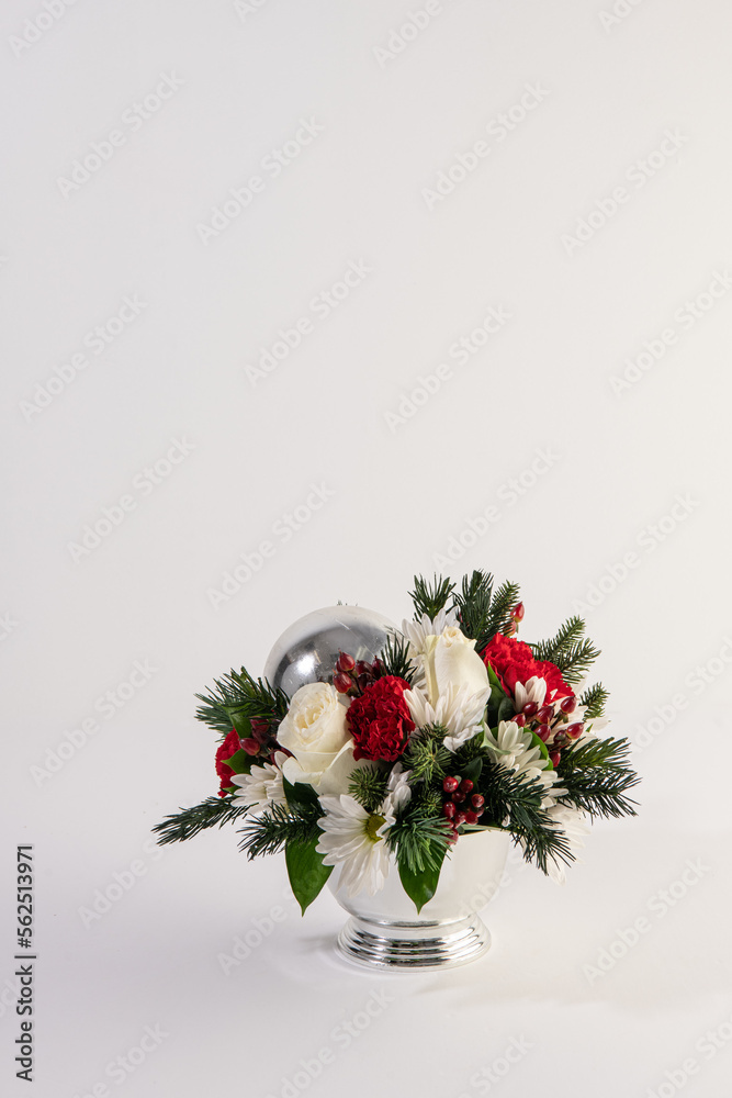 holiday flower arrangement