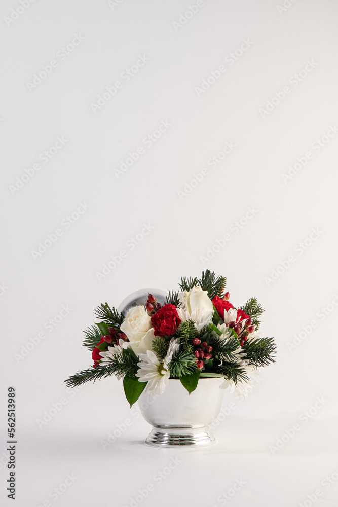 holiday flower arrangement