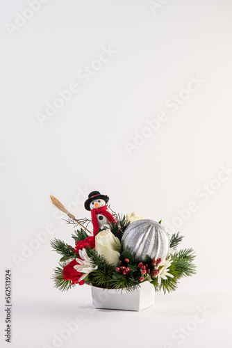 holiday flower arrangement