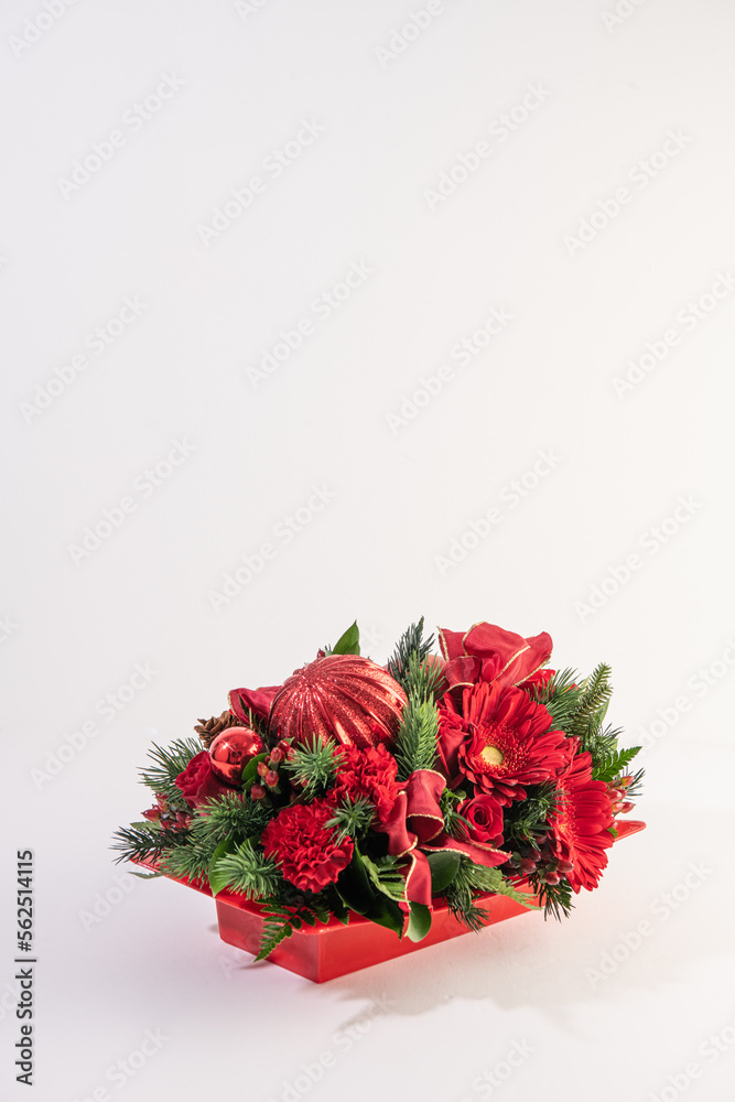 holiday flower arrangement