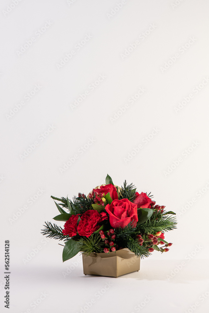 holiday flower arrangement