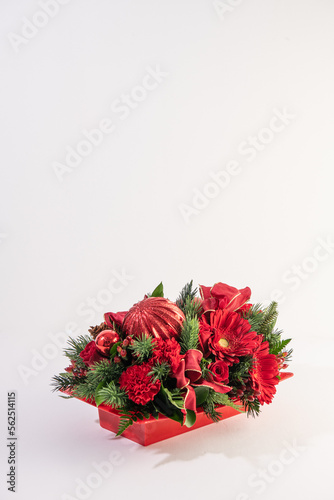 Obraz na płótnie holiday flower arrangement w salonie