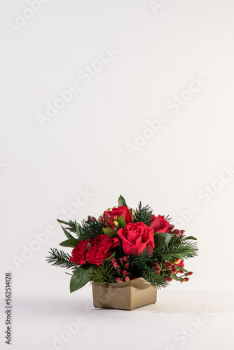 Obraz na płótnie holiday flower arrangement w salonie