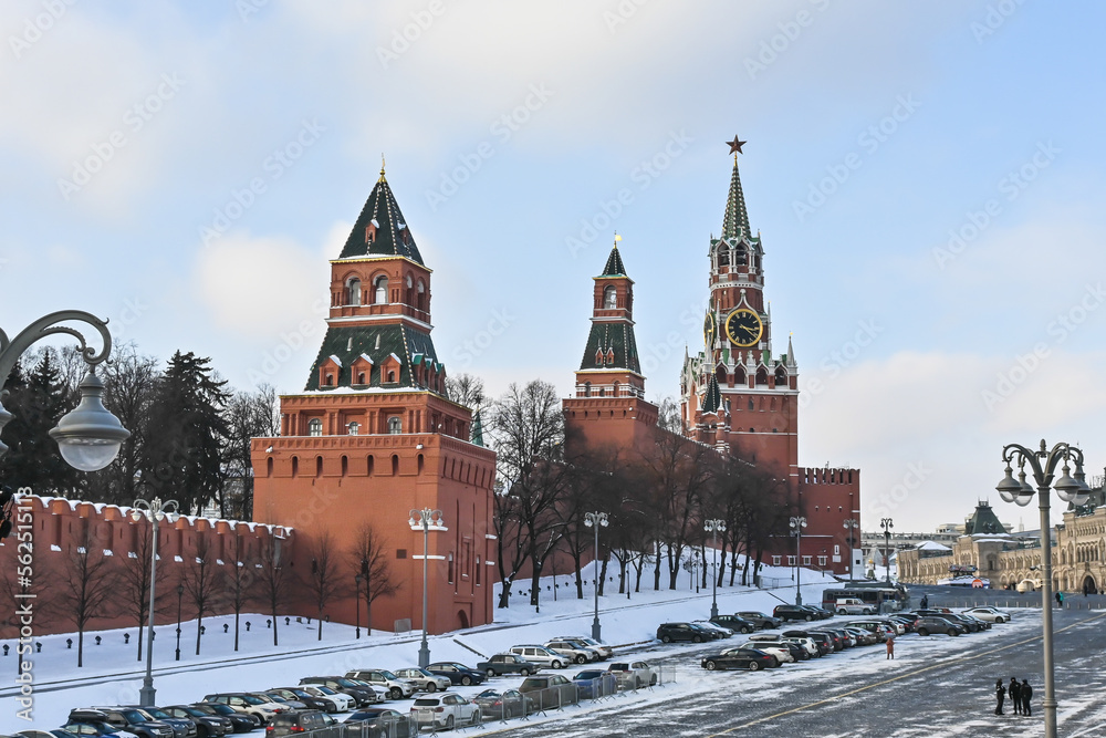 The Moscow Kremlin.
