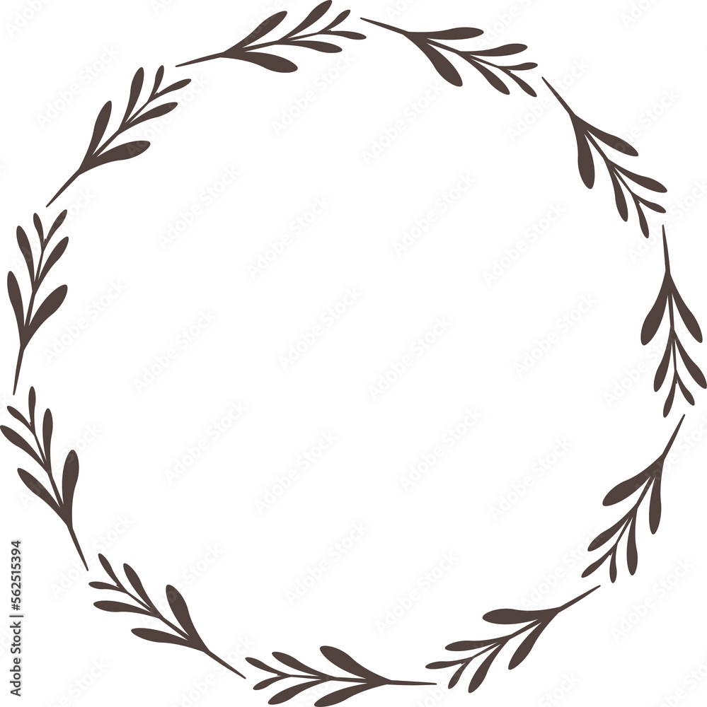 Naklejka premium Floral Frame 