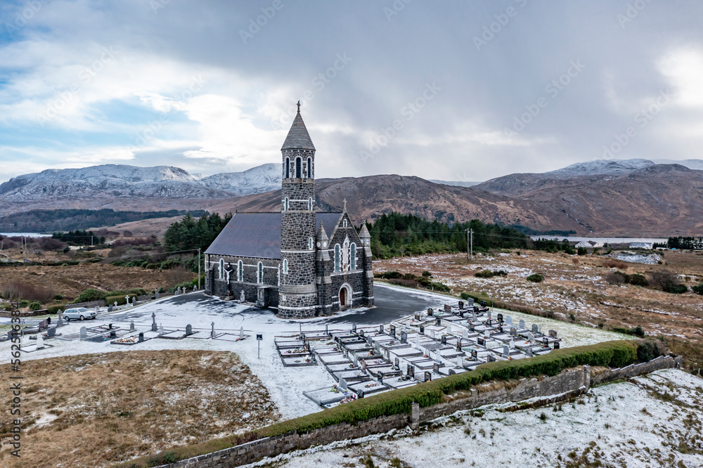 Church of the Sacred Heart, Dunlewey close to Mount Errigal in County Donegal - Ireland