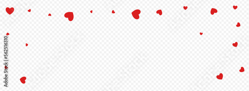 Burgundy Heart Vector Panoramic Transparent