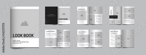 12 page fashion catalogue template minimalist design
