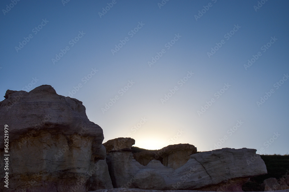 Fototapeta premium Paint Mines Interpretive Park, Calhan, Colorado, Colorado Springs, Sunset