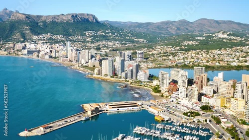 aerial view of Calpe- popular tourism destination in Spain