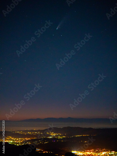 Neowise Comet over Malibu at dusk