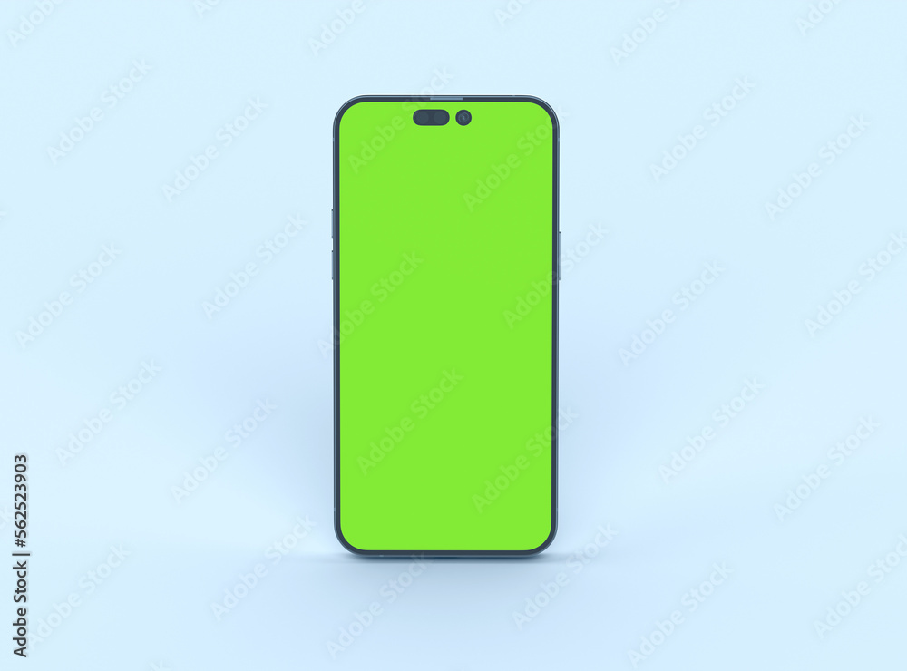 Phone 14 pro and screen mockup with mobile app presentation template. 3d render Phone 14 pro and screen mockup with mobile app presentation template. 3d render