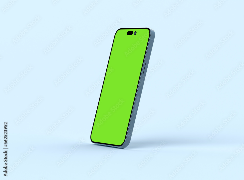 Phone 14 pro and screen mockup with mobile app presentation template. 3d render Phone 14 pro and screen mockup with mobile app presentation template. 3d render