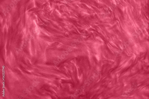 Obraz na płótnie Abstract pink-red liquid paint gradient background toned into Viva Magenta color. Inspired by new Pantone color of the year 2023. Glittering nail polish red maroon textured pattern. w salonie
