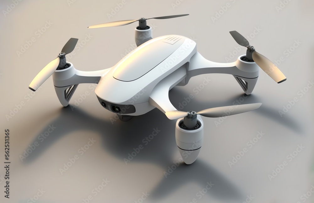 Modern drone quadcopter concept. Generative AI. Illustration Stock | Adobe  Stock