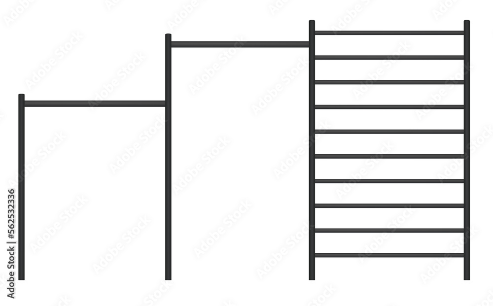 Outdoor fitness equipment. vector illustration Outdoor fitness equipment. vector illustration