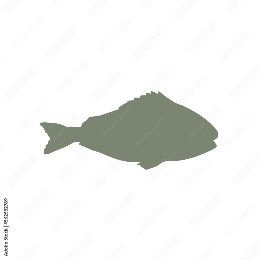Cute silhouette fish vector illustration icon. Tropical fish, sea fish, aquarium fish Cute silhouette fish vector illustration icon. Tropical fish, sea fish, aquarium fish