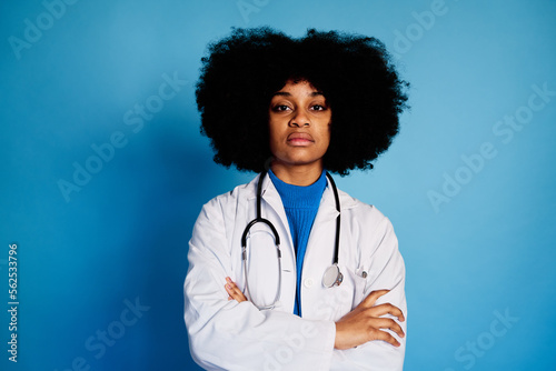 black woman doctor with stethoscope