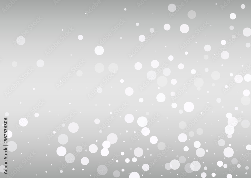 Light Snow Vector Silver Background. Christmas