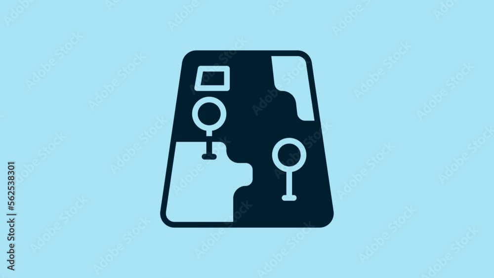 Blue Infographic of city map navigation icon isolated on blue background. Mobile App Interface concept design. Geolacation concept. 4K Video motion graphic animation Blue Infographic of city map navigation icon isolated on blue background. Mobile App Interface concept design. Geolacation concept. 4K Video motion graphic animation