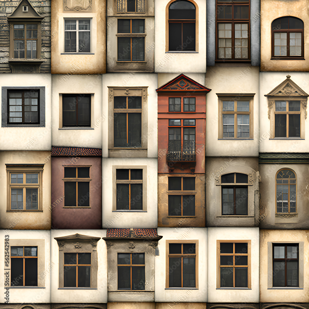 windows of a building windows of a building