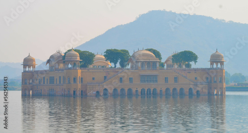 fort Jal Mahal at lake Man Saggar. near Jaipur, India. photo