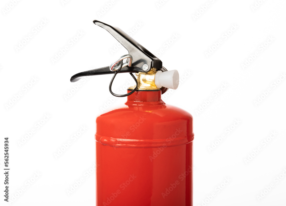 Fire extinguisher isolated on white background.