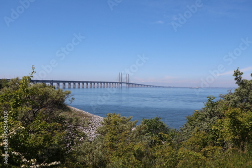 Wallpaper Mural View to Öresund Bridge via the Baltic Sea Connection from Sweden to Denmark Torontodigital.ca