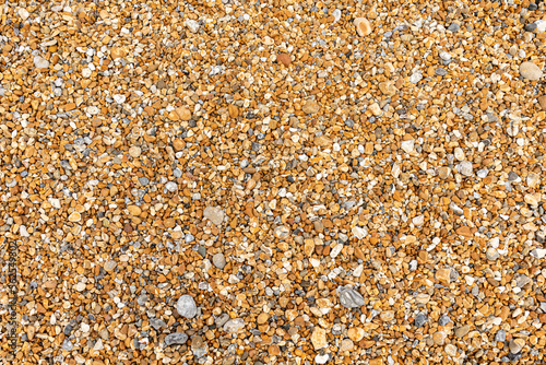 Gravel Background Texture Shot From Above photo