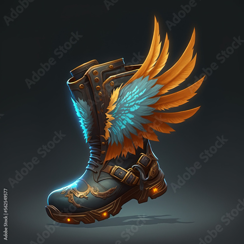 Boots of swiftness icon, videogame asset